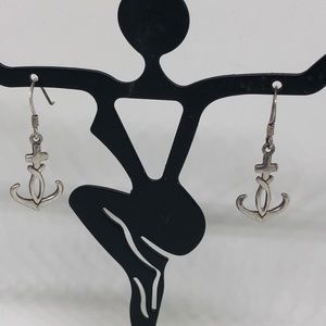 Sterling silver nautical earrings